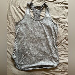 Reebok racer-back gray workout tank, size L.